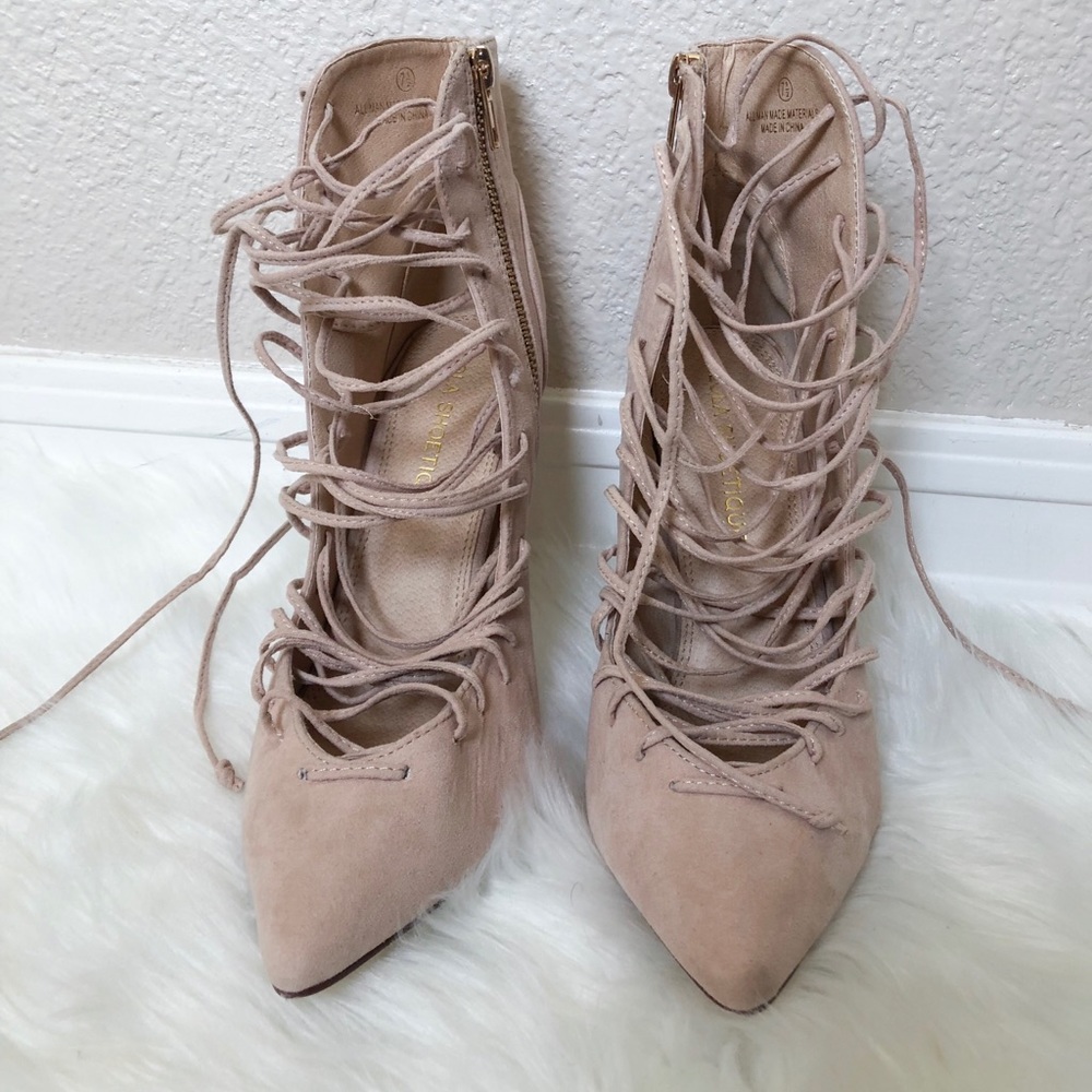 lolashoetique strappy ankle heels